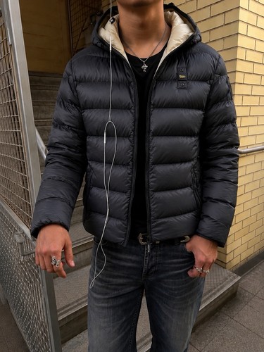 Blauer daunenjacke herren - blauer,