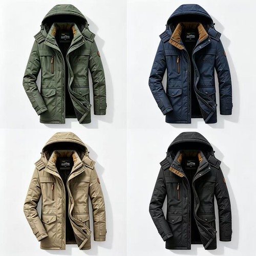 Herren winterjacke parka - winterjacke,